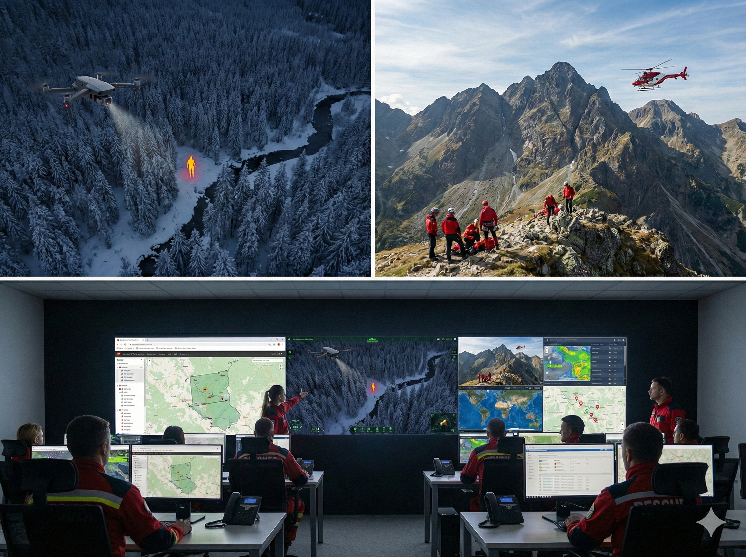 Poszukiwanie zaginionych osób dronem